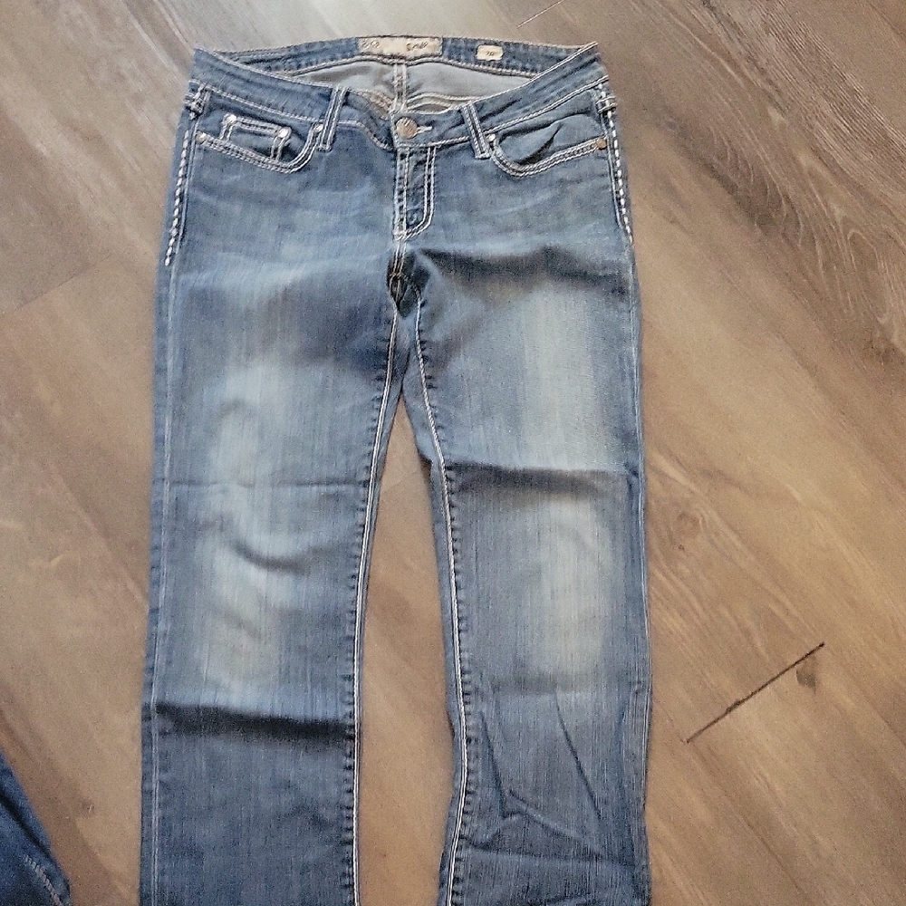 BKE Women's Straight Leg Blue Jeans